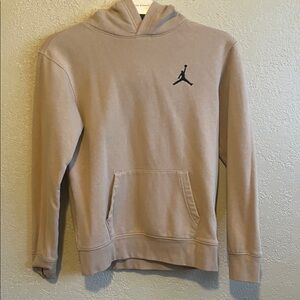 Jordan Tan Hoodie with Black Logo